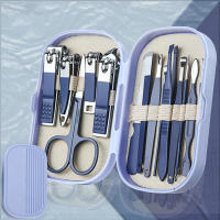 Kit De Manicura Y Pedicura De 14 Piezas En Acero Inoxidable Con Cortauñas De Borde Concavo Estilo Moderno Y Herramientas De Aseo Incluye Portátil - details 3