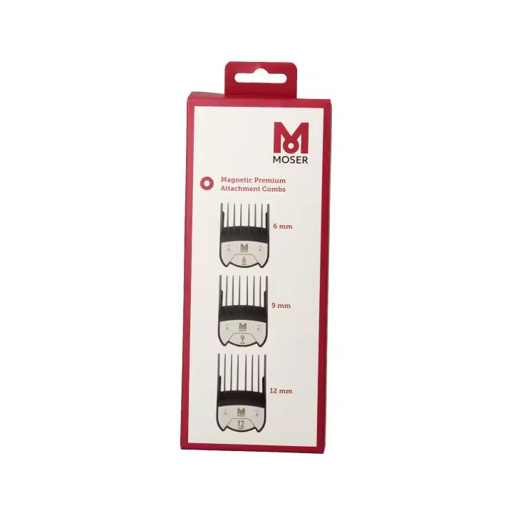 Moser pack peines magnéticos 6 uds, moser - caja 6 peines corte premium magnéticos (1801-7000) - 1