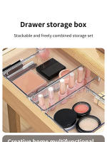 Organizadores De Cajones Transparentes De Plástico Para Dormitorio Escritorio Almacenamiento De Joyería Maquillaje Y Cocina Set De 8/13/25 Piezas - details 0
