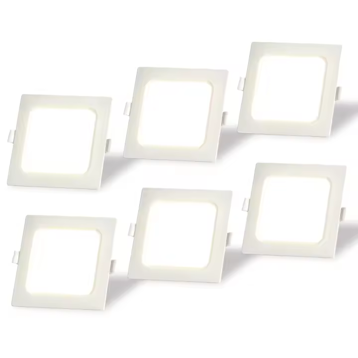 Aigostar Downlight LED Empotrado,9W 1000LM Downlight LED,4000K luz natural,Focos de techo,Ojo De Buey LED,Adecuado para salón,dormitorio,cocina,pasillo.Ф110-120mm,Paquete De 6(1) - 1
