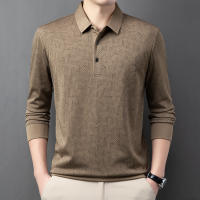 Camisa Polo Para Hombre Casual Larga Con Insignia Color Sólido Moda Transpirable Cómoda Versátil Top Para Negocios - details 13