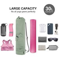 Bolsa para esterilla de yoga con bolsillo para botella de agua y bolsa impermeable en la parte inferior. Correa para esterilla de yoga deportiva. Bolsa de almacenamiento multifuncional. - details 3