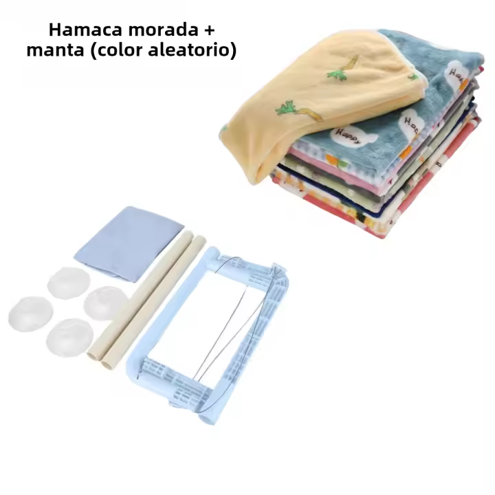 Cama Colgante Para Gatos Con Red De Hamaca Hogar Para Gatos Jóvenes Y Adultos Soporte De 20kg Para Verano Y Invierno Manta De Sol Para Descanso - 1