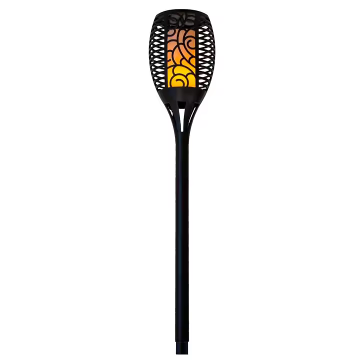 Atmosphera Antorcha Solar Plástica Negro para Jardín con Autonomía de 7 Horas - 1