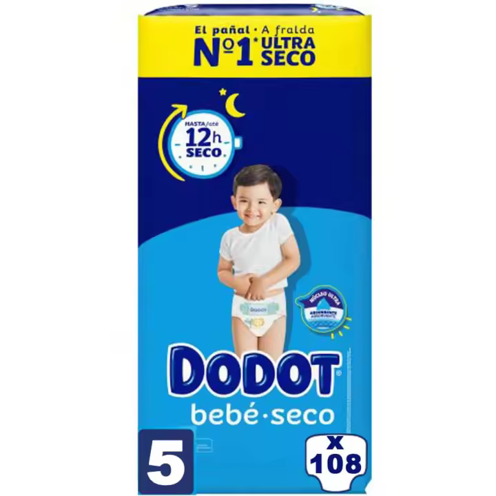 Pañales Dodot Talla 5 (11 a 16 kg)  - 54 Pañales o 108 Pañales - Pañales Dodot Bebe Seco - 1