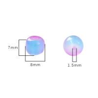 Alrededor De 30 Piezas De Cuentas De Imitación De Jade De Vidrio, Cuentas De Manzana, Cuentas Redondas Para La Creación De Joyas DIY Accesorios Para Collares Hechos a Mano Cuentas Sueltas - details 3