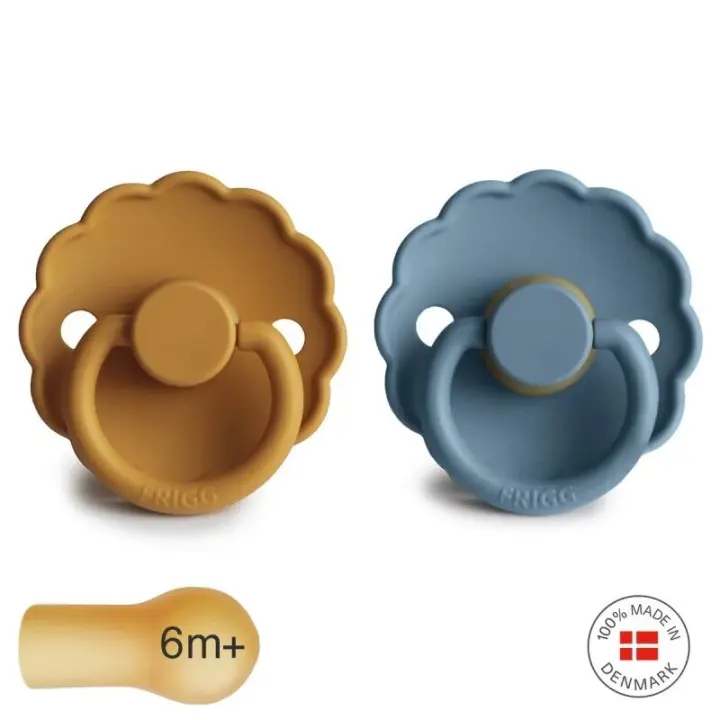 Frigg Pack 2 Chupetes Latex Daisy 6m+ - 1