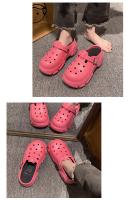 Sandalias De Playa Para Mujer Moda Verano Plataforma Alta Antideslizante Resistentes Al Desgaste Tacón Alto Zapatillas De Jardín - details 19