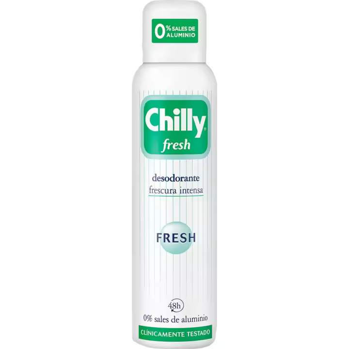 Chilly Desodorante Fresh Frescura Intensa 0% Sales de Aluminio 48h Spray 150 Ml para Mujeres - 1