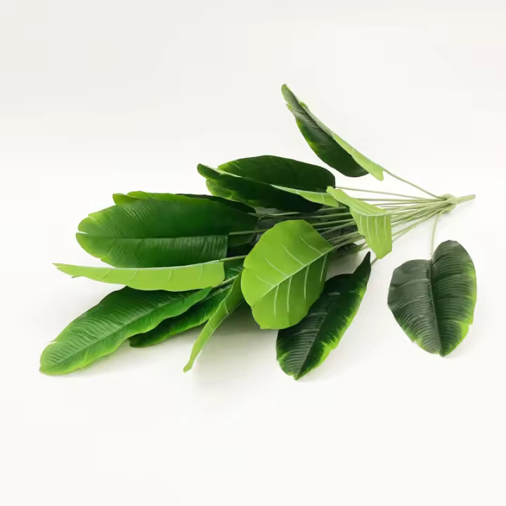 Planta Artificial De Plátano Grande 100cm Con 24 Cabezas Hojas De Palma Tropicales Falsas Hojas De Monstera Para Decoración De Otoño - 1
