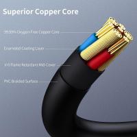 TEMCO Cable Auxiliar 3,5mm de Macho a Macho, 2m, 3m, 5m, Cable de Audio Mini Jack para Musica, Cable Estereo Aux 3.5mm, Cable para Conectar Movil, MP3, Coche, Auriculares, Altavoces, Television, HIFI, Instrumento Musical, etc - details 3