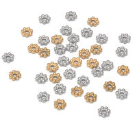 Mini Espaciadores De Daisy En Acero Inoxidable Con Forma De Copo De Nieve Para Fabricación De Joyas Pulseras Collares Y Artesanía - details 2
