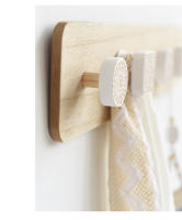 Perchero de pared Creative de Madera, Modern, sencillo y nórdico, decoración de entrada, Cinco - details 2