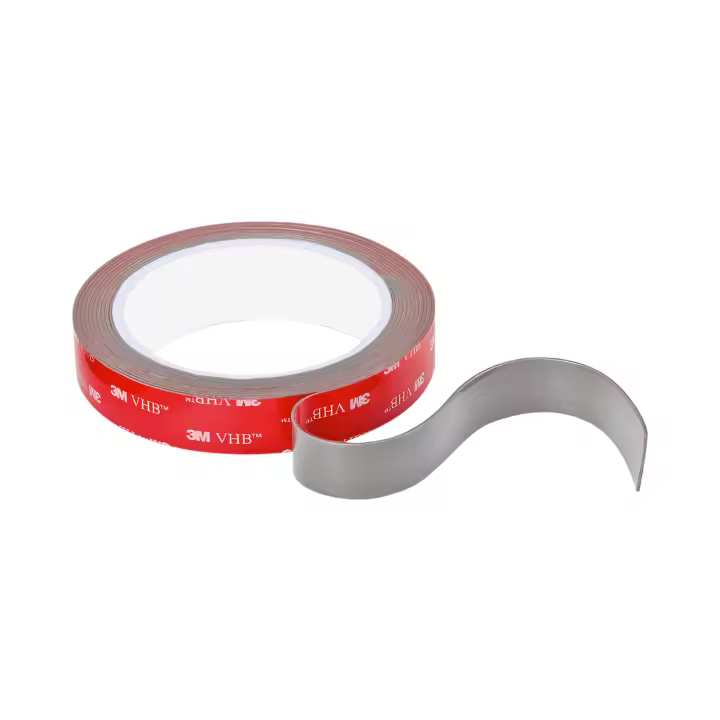 3 M VHB - Cinta acrílica adhesiva de espuma de doble cara universal, impermeable y resistente a altas temperaturas, para interiores y exteriores, ideal para decoración, luces LED y coches (20mm x 3 m) - 1