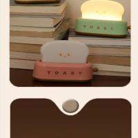 Lámpara De Noche LED Recargable Creativa Para Toaster Y Panadería Regalo De Cumpleaños Para El Dormitorio Con Control Táctil - details 5