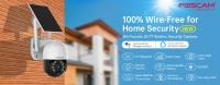 Cámara IP Seguridad Foscam B4 SOLAR con batería 4MP WiFi, función Pan/Tilt, incluye panel solar eficiente, audio bidireccional, visión nocturna - details 0