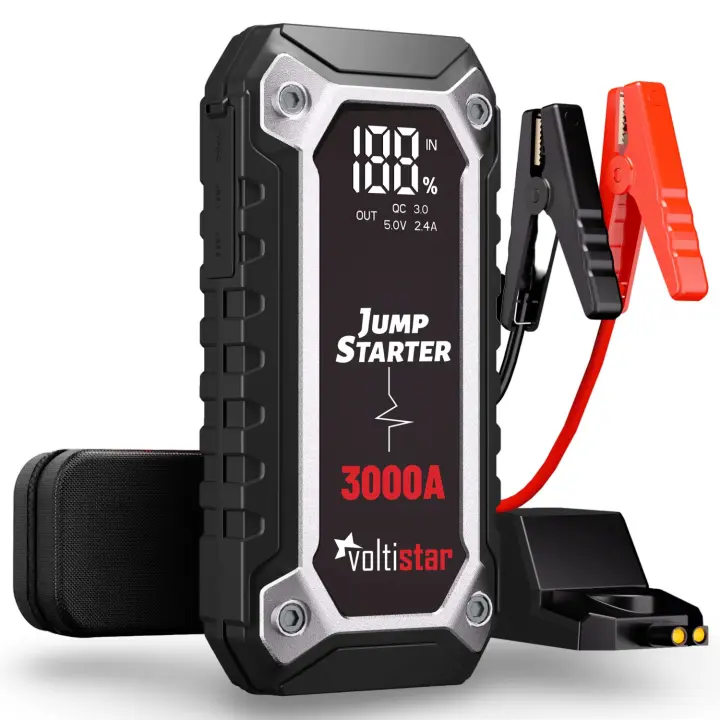ARRANCADOR DE COCHE 16000MAH INTELIGENTE HASTA 7L GASOLINA Y 5L DIESEL - 1