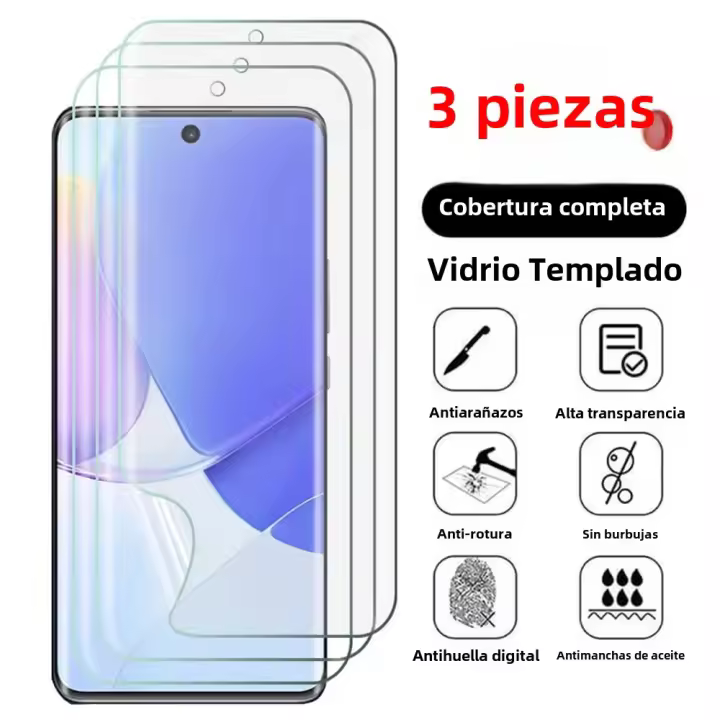 Protector De Pantalla Para Huawei P Smart Plus 2019 2020 S Z pro 2021 Película Protector De Gel Hidrográfico Pack De 3 - 1