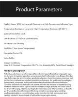 Cinta Adhesiva De Resistencia a Altas Temperaturas 300° C PTFE Tejido Aislante Térmico Sellado Máquina Autoadhesiva Impermeable Rollo Para Metalworking - details 9