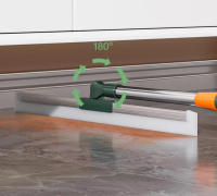 Cepillo De Limpieza Con Mango Largo Telescopio Mágico Escoba De Silicona Para Piso Y Ventanas Escobilla De Piso Para El Hogar Y Baño - details 10