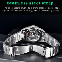 Reloj De Pulsera Deportivo Para Hombre BENYAR Lujo Automático 10Bar Impermeable Acero Inoxidable Con Correa De Acero Reloj De Mano Auto-Bobinado - details 10