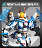 SEMBO 4IN1 Kit De Bloques De Construcción De Robot Transformable Mecha Para Niños Juguetes Para Boys Modelos De Tanque Avión Combate Barco Regalos Para Niños De 6 a 12 Años - details 4