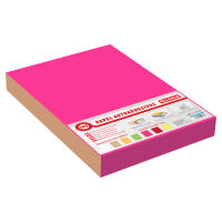00564-56 Papel autoadehsivo de color rosa magenta fucsia A4  21*29.7CM, etiqueta adhesiva para impresoras. - details 0