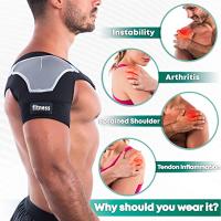 Mantillo De Hombro Ajustable De Neopreno Para Compresión Y Soporte Lumbar Correa De Almohadilla De Hombro Protección De Espalda Para Adultos Mayores De 13 Años - details 2