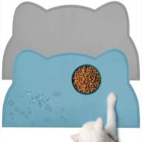 Alfombrilla De Alimento Para Perros De Silicona Antideslizante Accesorios Para Comer Y Beber Para Mascotas Tamaño 46x24cm Colores Gris/Azul/Rosa - details 4