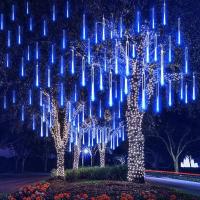 Luces De Lluvia De Meteoros LED 30CM Impermeables Para Decoración De Jardín Y Fiesta Faeirys String Light De Caída De Gotas De Lluvia - details 9