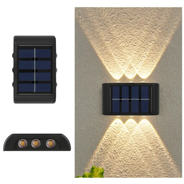 Lámpara De Pared LED Solar Impermeable Para Exterior Iluminación De Valla Jardín Paseo Puerta De Entrada Luz De Día Y Noche - 1