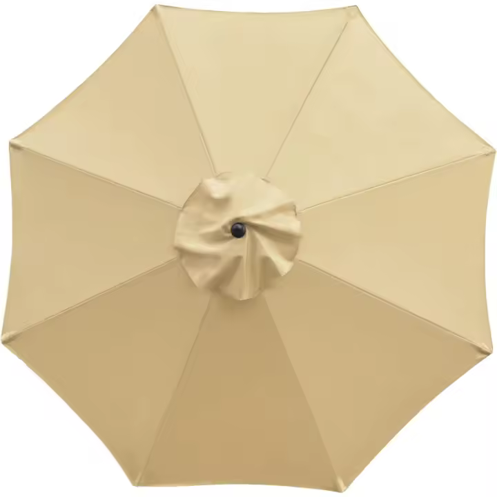 Funda de repuesto para sombrilla de exterior, para jardín, patio, balcón, 8 marcos, 3 m, impermeable, resistente a los rayos UV. - 1