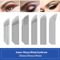 50pcs Desechables Y Estériles Microblading Agujas De Cejas 2 Filas 15Pins Maquillaje Permanente Tatuaje De Bordado - details 4