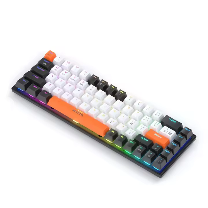 Teclado Mecánico Inalámbrico - Blanco (Español) PCT590BT - 1