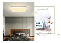 Luz De Techo LED Cuadrada Marpou Para Dormitorio Y Sala De Estar 18W/24W/36W/48W Neutro Frío Cálido Instalación Sencilla Moderna - details 1