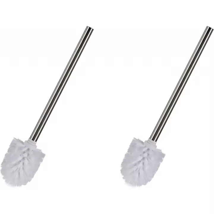 Pack 2 Escobillas de Baño Recambio de Escobilla WC de Baño de Acero Inoxidable - 1