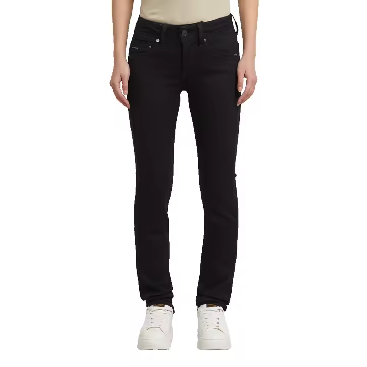 Ropa mujer Pantalones G-star Vaqueros Midge Straight Negro - 1