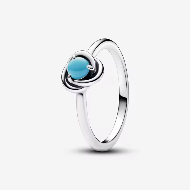 Anillo Círculo Eternity Azul Turquesa Pandora 192993C12 - 1