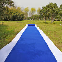 Carpetilla De Boda De Color Azul Real 1M/1.2M Para Exterior Decoración De Corredor No Tejida Para Ceremonia De Boda Fiesta Navidad - details 10