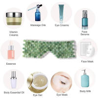 Masajeador De Cara Con Jade Natural Terapia Fría Belleza Cuidado De La Piel Masaje Ocular Relajación Parche De Sueño Antiarrugas Herramienta SPA - details 4