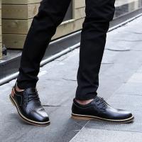 Zapatos De Lona Genuina Para Hombre Moda Casual Brogues Lace up Talla Grande 38-48 Marca De Lujo Mocasines Loafers Comodidad Primavera/Otoño - details 14