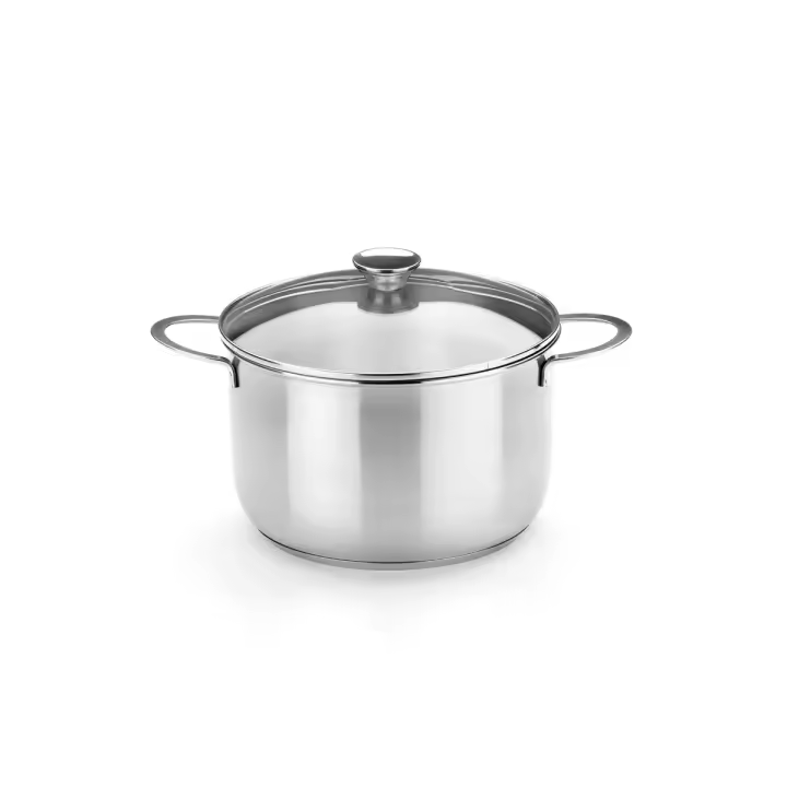 Bra - Olla con Tapa Ancora, De 16 a 30 cm, Acero Inoxidable, Apta Inducción, Cocina de Forma Eficiente - 1