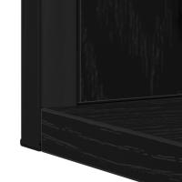 Espejo de baño vidaXL Negro Roble 50x12x60 cm Madera elaborada - details 6