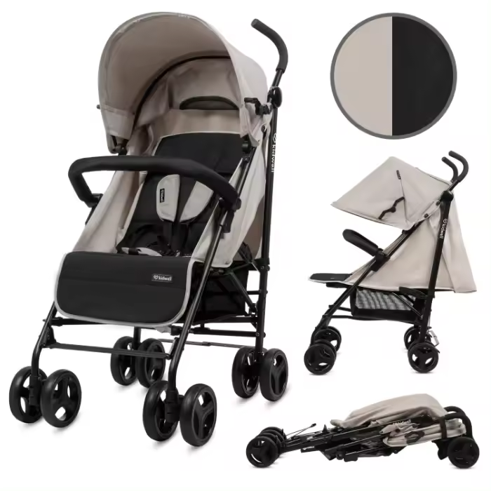 Carrinho de bebé Kidwell Qugar Beige/Black - 1