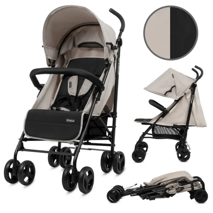Carrinho de bebé Kidwell Qugar Beige/Black - 1