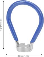 G clave para los radios de bicicleta, fácil de usar. Llevar bicicleta clave para bicicleta (azul) - details 2