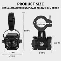 2pcs Faros LED Para Motocicleta Spotlights Mini Driving Strobe Lights Alta/Baja Potencia Luz Auxiliar De Conducción Con Foco De Trasero - details 5