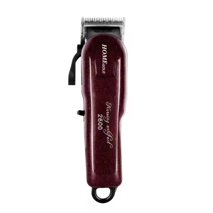 SOMY 5 Estrellas inalámbrico clip Mágico profesional cortadoras de pelo trimmers pro Ligero peluquería kit Salón peluqueros suministros conjunto kit Vino Rojo - 1