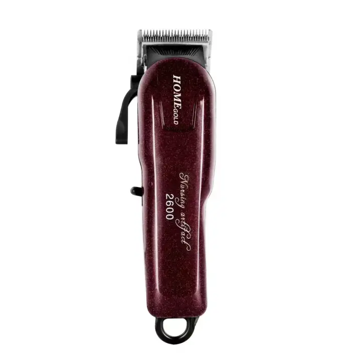 SOMY 5 Estrellas inalámbrico clip Mágico profesional cortadoras de pelo trimmers pro Ligero peluquería kit Salón peluqueros suministros conjunto kit Vino Rojo - 1