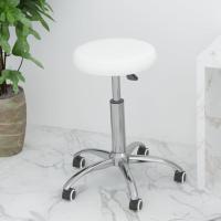vidaXL Silla de oficina giratoria de cuero sintético blanco - details 0